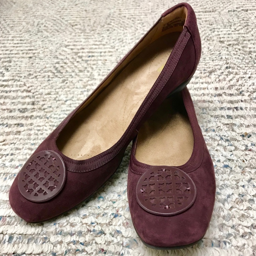 NEW Burgundy Suede Flats